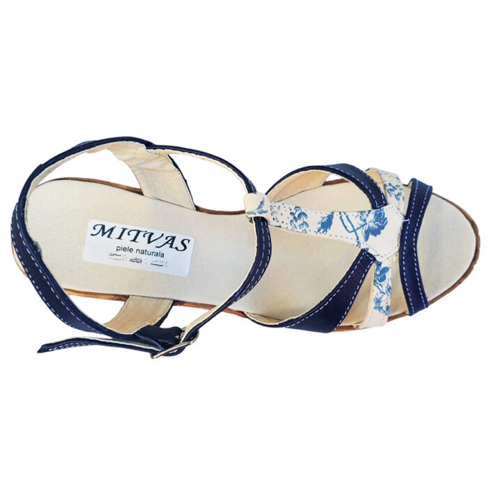 Sandale dama bleumarin cu platforma din piele naturala intre 35 si 42 - imagine 5
