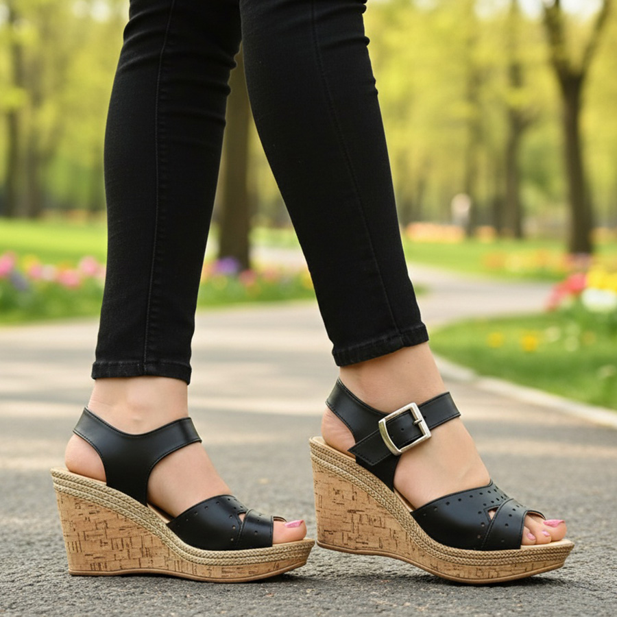 sandale-dama-cu-platforma-negre-din-piele-naturala-intre-35-si-41-3 Sandale dama cu platforma negre din piele naturala intre 35 si 41 - imagine 1