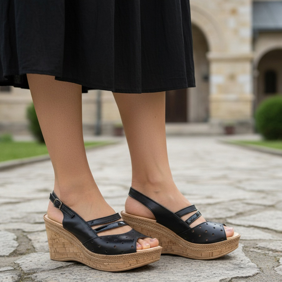 sandale-dama-negre-cu-platforma-din-piele-naturala-intre-35-si-41 Sandale dama negre cu platforma din piele naturala intre 35 si 41 - imagine 1