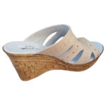 LICHIDARE-Papuci dama crem cu platforma din piele naturala marimile 35, 38, 41 - imagine 2