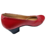 LICHIDARE Pantofi rosii dame cu toc patrat din piele naturala marimea 36 - imagine 2