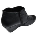 LICHIDARE-Botine dama scurte din piele naturala negre vatuite marimile 37, 38 si 39 - imagine 2