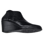 LICHIDARE-Botine dama scurte din piele naturala negre vatuite marimile 37, 38 si 39 - imagine 3