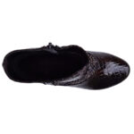 Botine dama cu toc gros din piele naturala croco maro intre 35 si 42 - imagine 5