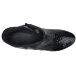 Botine scurte cu toc masiv din piele naturala neagra lacuita intre 35 si 41 - imagine 5