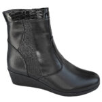 Cizme dame ortopedice din piele naturala imblanite negre intre 36 si 41 - imagine 5