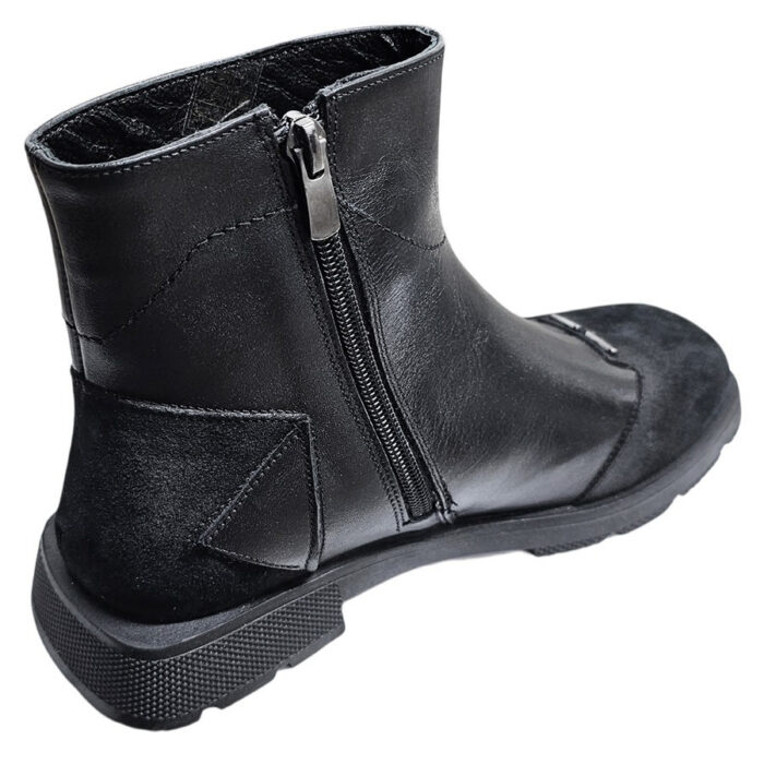 Ghete dama  din piele naturala negre intre 36 si 40 - imagine 3
