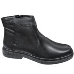 Cizme late din piele naturala imblanite negre intre 40 si 45 - imagine 2
