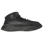Ghete negre sport din piele naturala imblanite cu siret si fermoar intre 40 si 44 - imagine 4
