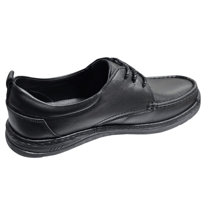 Pantofi SCV premium negri cu siret din piele naturala intre 40 si 44 - imagine 3
