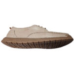 Pantofi SCV premium bej cu siret din piele naturala bufo intre 40 si 44 - imagine 4