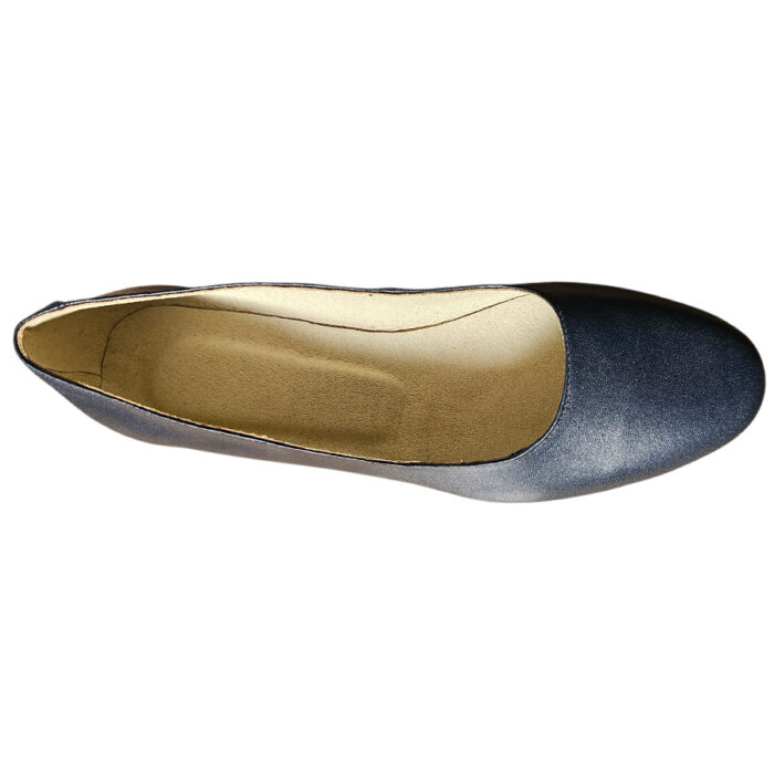 Pantofi dama bleumarin cu toc mic din piele naturala intre 34 si 41 - imagine 5