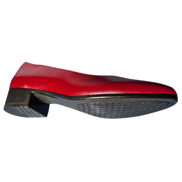 Pantofi dama rosii cu toc mic din piele naturala intre 34 si 41 - imagine 4