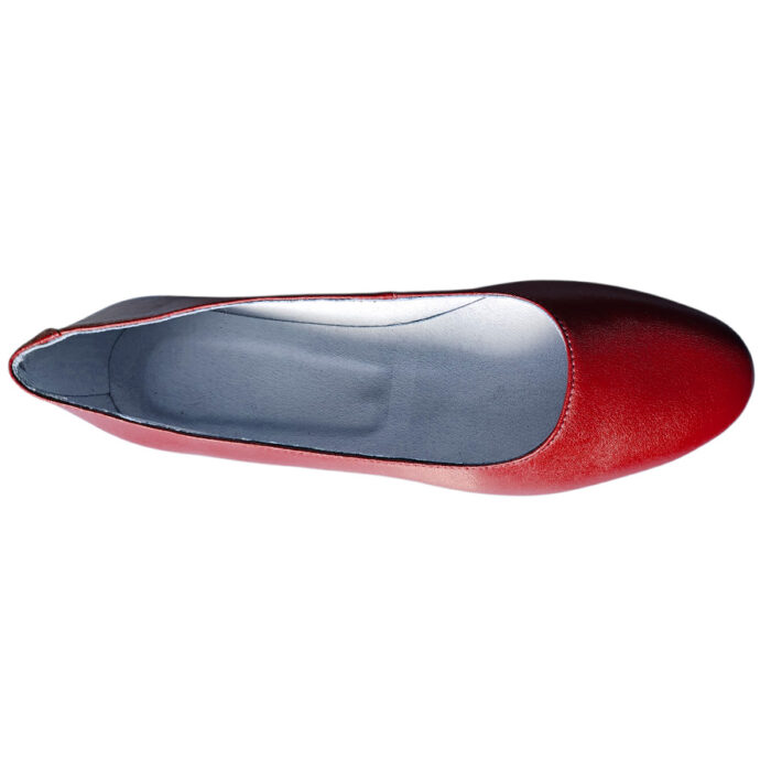 Pantofi dama rosii cu toc mic din piele naturala intre 34 si 41 - imagine 5