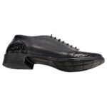 Pantofi dama piele naturala neteda neagra croco marimi intre 35 si 40 - imagine 4