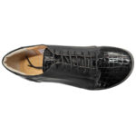 Pantofi dama piele naturala neteda neagra croco marimi intre 35 si 40 - imagine 5