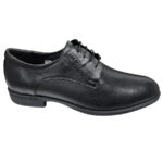 Pantofi eleganti cu siret negri din piele naturala marimi intre 45 si 47 - imagine 2