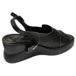 Sandale dama negre cu platforma din piele naturala matritata intre 36 si 40 - imagine 4