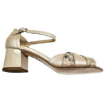 Sandale dama elegante bej din piele naturala cu toc aplicat intre 35 si 40 - imagine 4