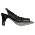 Sandale dama negre elegante din piele naturala intre 35 si 40 - imagine 4