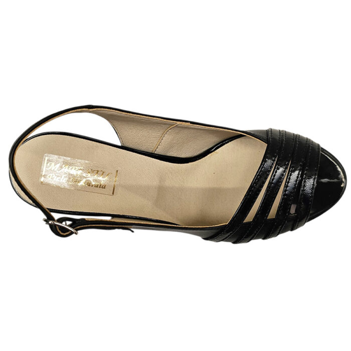 Sandale dama negre elegante din piele naturala intre 35 si 40 - imagine 5