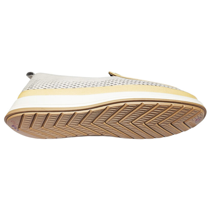 Pantofi dame din piele naturala crem cu marimi mari 41 si 42 - imagine 4