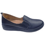 Pantofi dama comozi cu elastic din piele naturala bleumarin Zerya marimi intre 36 si 40 - imagine 2