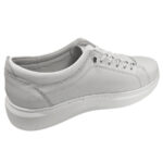 Pantofi barbatesti sport din piele naturala albi cu siret elastic intre 38 si 45 - imagine 5