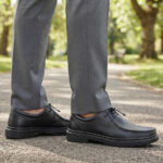 Pantofi SCV premium negri din piele naturala intre 40 si 44