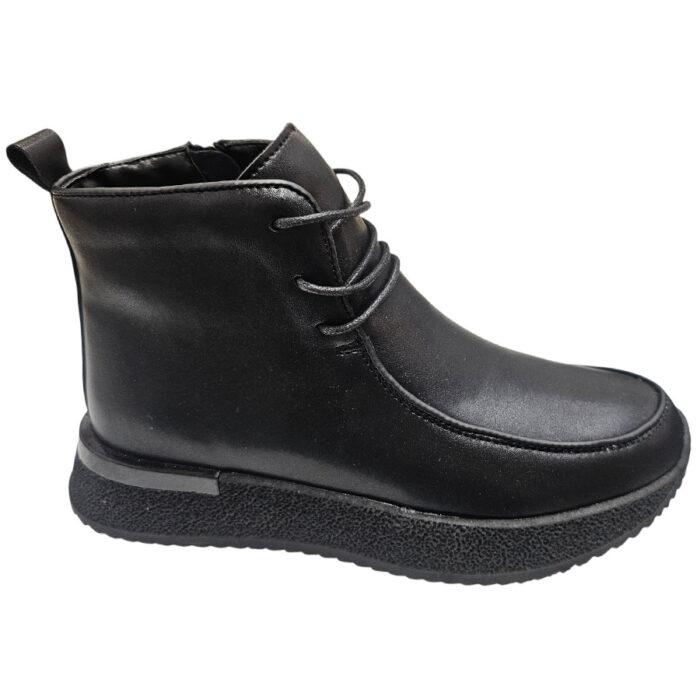 Ghete dama cu lira din piele naturala negre intre 36 si 40 - imagine 2