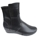 Cizme dame scurte din piele naturala negre imblanite intre 36 si 41 - imagine 2