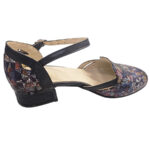 Sandale dama din piele naturala elegante multicolor cu toc mic intre 34 si 40 - imagine 3