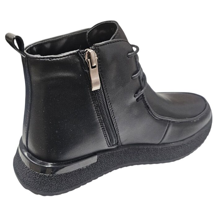 Ghete dama cu lira din piele naturala negre intre 36 si 40 - imagine 3