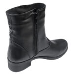 Cizme dame scurte din piele naturala negre imblanite intre 35 si 41 - imagine 5