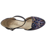 Sandale dama din piele naturala elegante multicolor cu toc mic intre 34 si 40 - imagine 5